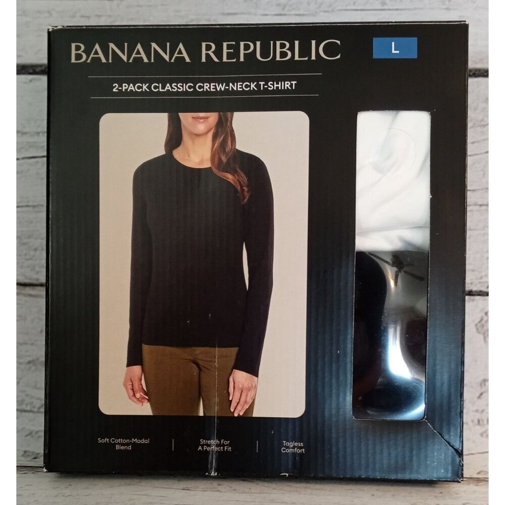 Banana Republic 2-Pack Classic Crew-Neck T-Shirt Large